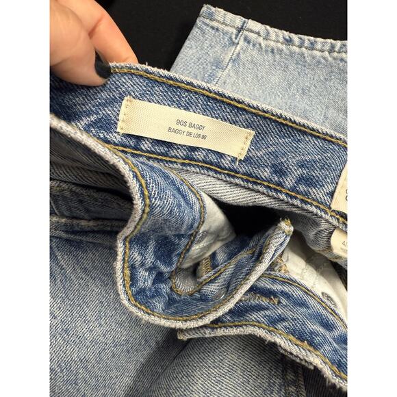 New Universal Thread Jeans Women's 4R 90s Baggy Light Wash 100% Cotton - Picture 5 of 6
